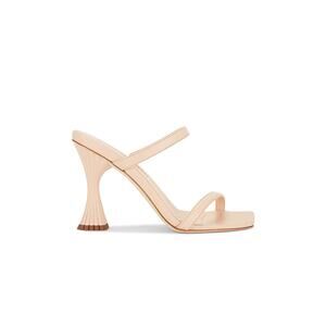 A'Mmonde Atelier 'Andrea' Beige Leather 100 Sandals Size 6